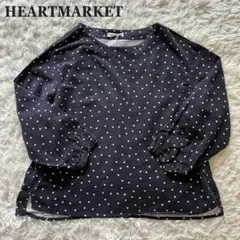 新品タグ付 Heart Market ドット柄 長袖 シャツ 綿100