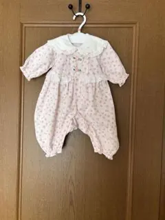 花柄ロンパース ピンク 70サイズ