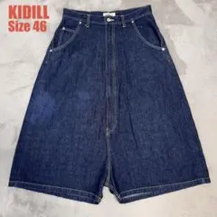 KIDILL キディル デニム袴パンツ タックワイド オーバーサイズ 46のサムネイル