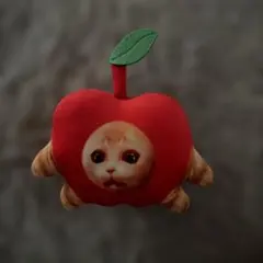 りんご 猫 ぬいぐるみ マスコット キーホルダーのサムネイル