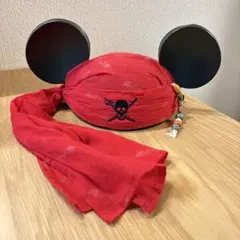 【匿名配送】ディズニーリゾート パイレーツミッキー イヤーハット ファンキャップ