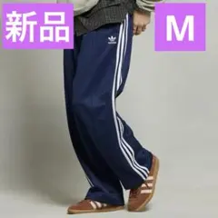adidas バギーフィット ファイヤーバード トラックパンツ ネイビー M