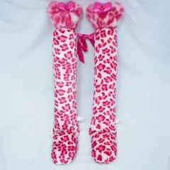 レオパード柄 ヒョウ柄 ピンク ミニー ミニーマウス ブーツキーパー