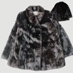 Aseency ミンクコート ファーアウター　ブラウン 　高級 ショート丈