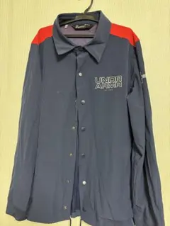 UNDER ARMOUR ナイロンジャケット ネイビー/レッド