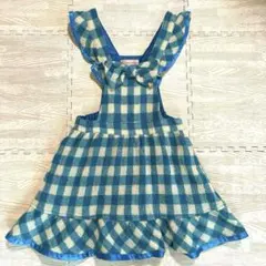 Shirley Temple チェック柄 ブルー ワンピース 120㎝