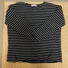 SHOO・LA・RUE ストライプ長袖Tシャツ