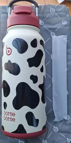 【新品】bottle bottle 水筒 カウ柄 ストロー 直飲み 2wayのサムネイル