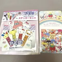 サンリオ　いちご新聞50周年記念ステッカー　PEZ ステッカーセット