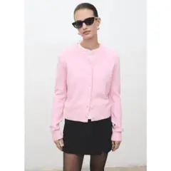 【未使用】MANGO ニットカーディガン ピンク