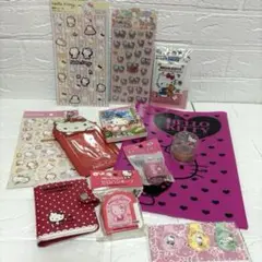 ハローキティ　まとめ売り　文房具　シール　メモ帳　平成レトロ