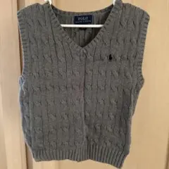 Polo Ralph Lauren グレー Vネック ベスト