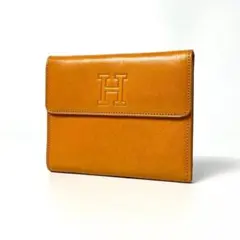美品 ヒロフ 三つ折り財布 レザー 本革 ブラウン カードケース　小銭入れのサムネイル
