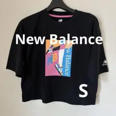 【未着用】ニューバランス ロゴTシャツS ショート丈のサムネイル