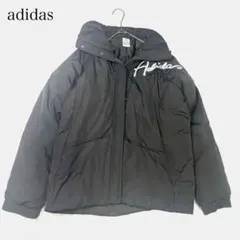 adidas 中綿アウター ジュニア160 ロゴ刺繍