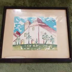 ☆尾崎志郎☆「灯台のみえる浜」木版画 20/150 1994年 新品額！ - メルカリ