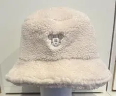 東京ディズニーリゾート　ボアバケットハット　ホワイト