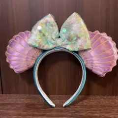 ディズニーリゾート　リトルマーメイド　アリエル　カチューシャ　スパンコール