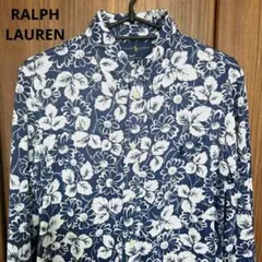 RALPH LAUREN　KNIT OXFORD　ボタンダウンシャツ　花柄