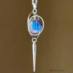 ガラスの小宇宙 レインボーオパール リング No.2039 - メルカリ