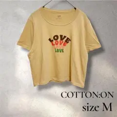 COTTON:ON コットンオン クロップド Tシャツ LOVE ロゴ M