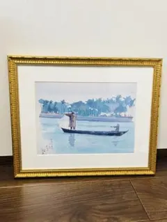 絵画・額縁・版画・織田 義郎・Sailing36/400・美術品・インテリア