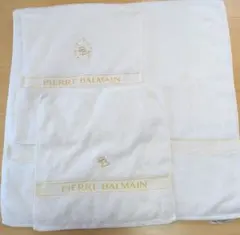 PIERRE BALMAIN タオル3セット ホワイト　美品のサムネイル