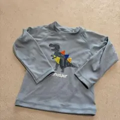 未使用　西松屋　恐竜プリント ラッシュガード 90cm