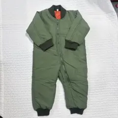 【美品】スノーウェア　雪遊び　シンプル　カーキ　男の子