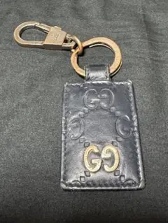 Gucci GGロゴ キーホルダー ネイビー