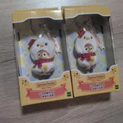 n*♡様 シルバニア 赤ちゃん キーホルダー シカの赤ちゃん 雪だるま