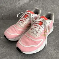 【美品】アディダス デュラモSL GX0719 23.5㎝ ピンク/ホワイト