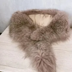 1点限り☆ファー マフラー通し レディース
