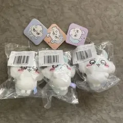 【未開封・3種セット】ちいかわ 褒めろッ モモンガだらけくじ E賞 マスコットのサムネイル
