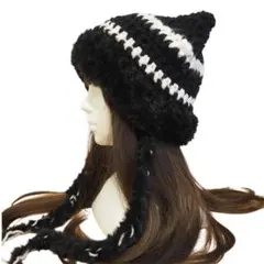 【‼️現品限り‼️】猫耳ニット帽 y2k グランジ ふわふわ サブカル 韓国