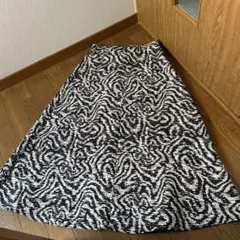 オペークドットクリップ　フレアスカート