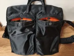 未使用】PORTER ポーター デニム ヘルメットバッグ（ストラップ欠品