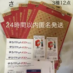 ゆうパケットポスト専用箱 5枚 発送用シール メルカリストア公式柄梱包資材 さ