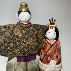 高貴で上質な雛人形★木目込み人形　雛人形　ひなまつり　おひなさま　正絹のサムネイル
