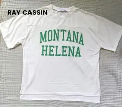 RAY CASSIN ロゴTシャツ　オーバーサイズ　アイボリー　半袖のサムネイル