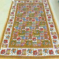 インド綿100%ethnicマルチカバーシングルサイズ★新品★