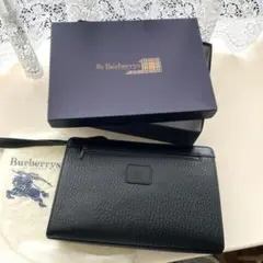 美品　Burberry 　セカンドバッグ　クラッチバッグ　黒