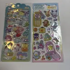 2点　ドロップジェリーシール　平成はっぴーフォン　サンリオキャラクターズ