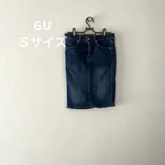 GU Ｓサイズデニム タイトスカート ひざ丈のサムネイル