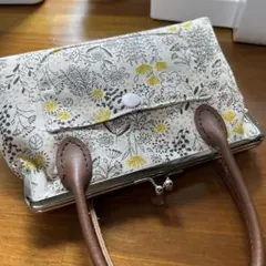 ハンドメイド　ガマ口ポーチ