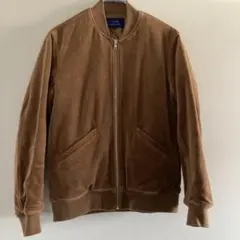 ブラウン ジップアップ ジャケット アーバンリサーチ　メンズ　ブルゾン　ベロア