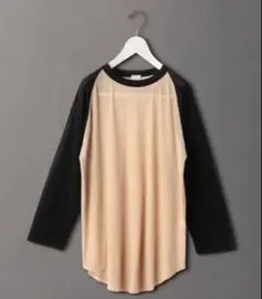 6 roku SHEER RAGLAN SLEEVE T-SHIRT