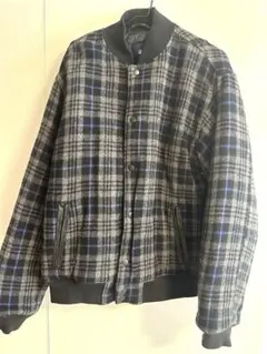 Stussy ウール混 チェック柄 スタジャン Mサイズのサムネイル