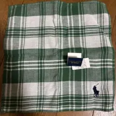 ポロ・ラルフ・ローレン 緑と白のハンカチ