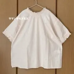 【新品】＊サマンサモスモス＊前後2WAY襟シャーリングレースブラウスのサムネイル
